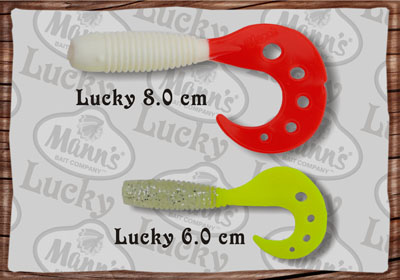 Твистер с перфорированным хвостом Lucky твистер Lucky